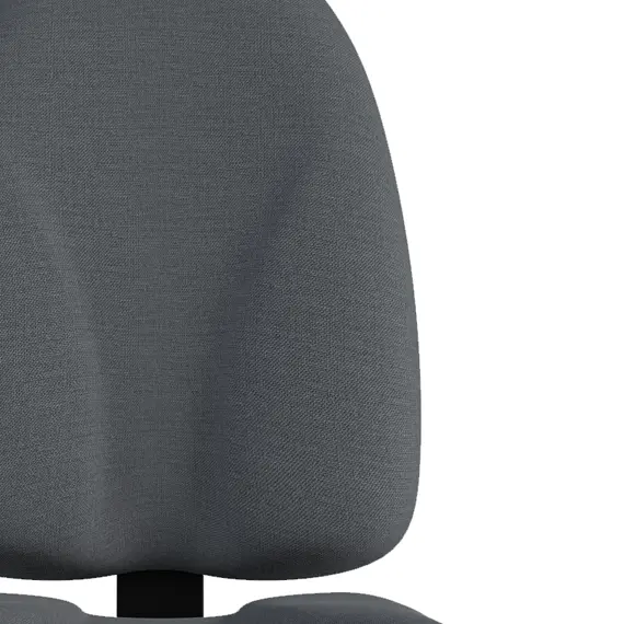 Sivi naslon uredske stolice, detalj presvlake